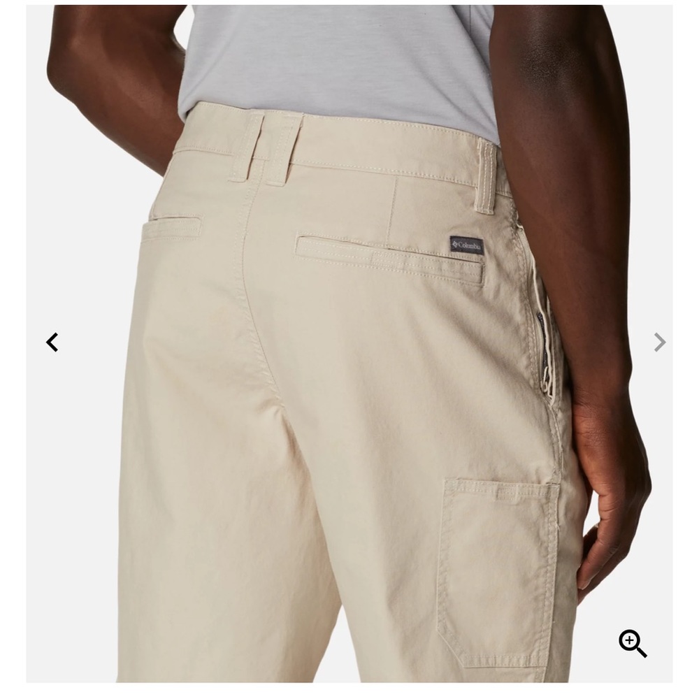 Columbia Men's Flex ROC™ Short in Fossil, Size 34W 10L - Picture 2 of 9